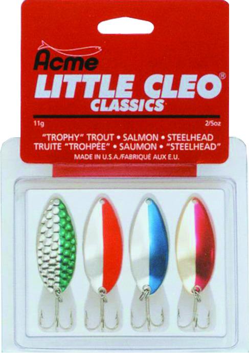 Acme KT 40 Little Cleo Classics Lure Kit 2/5 oz Assorted 4 Per Pack