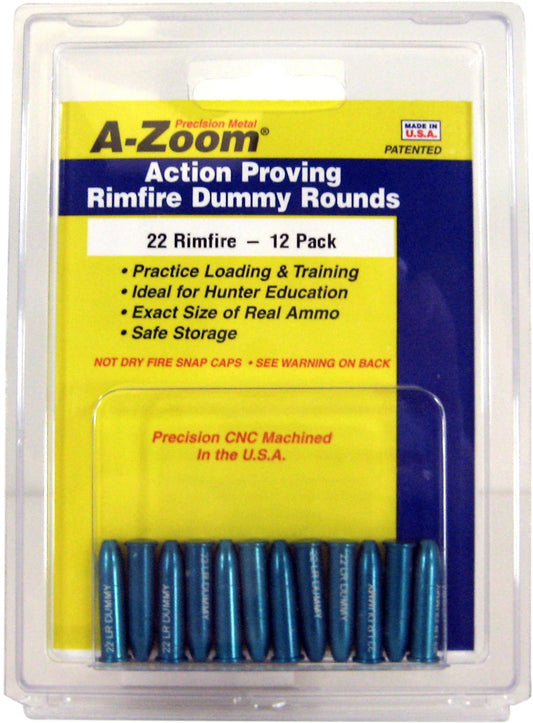 A-Zoom 12206 Rimfire Snap Cap, 22 Long Rifle 12Pk