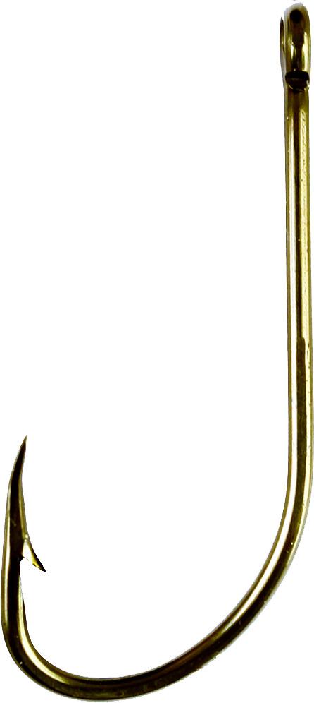 Eagle Claw 084AH-6 Plain Shank Offset Hook Size 6 Curved Point