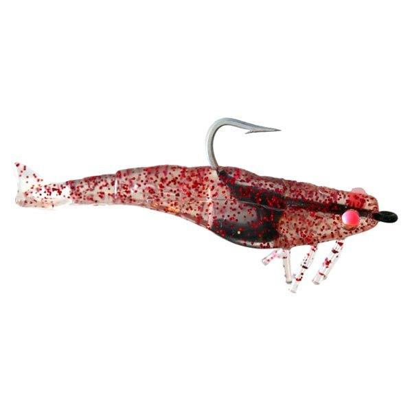 DOA FSH2.75-6P-368 Shrimp Lure2.75", 6 Pack - Clear/Red Glitter