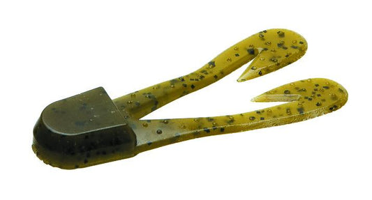 Zoom 084025 Ultra-Vibe Chunk Trailer 3" 5 Per Pack Green Pumpkin