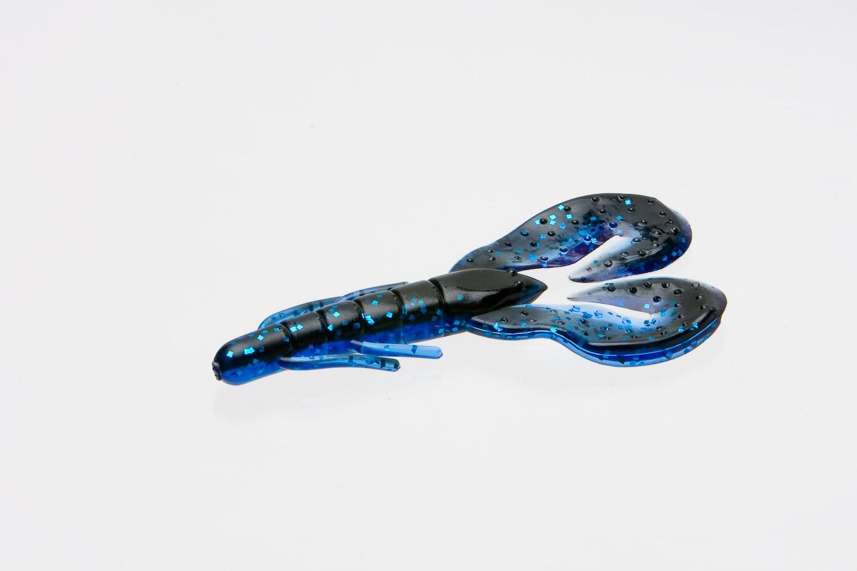 Zoom 089100 Super Speed Craw 4" 8 Per Pack Black Sapphire