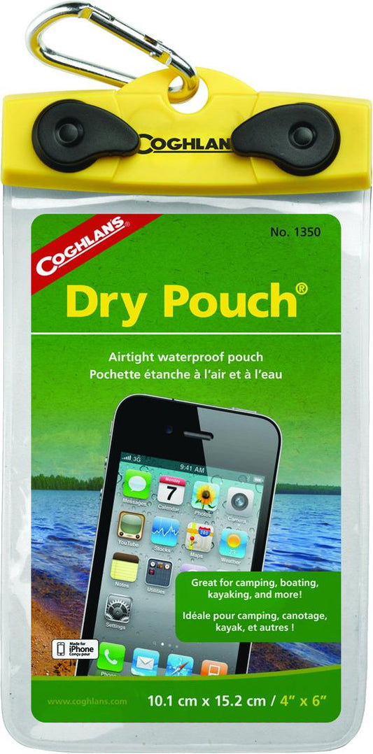 Coghlans Dry Pouch 4"x6" Keeps your valuables safe on the water 1350