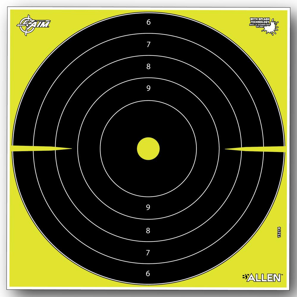 Allen 15214 EZ Aim 12X12 Non-Adhesive Splash Bullseye, 12