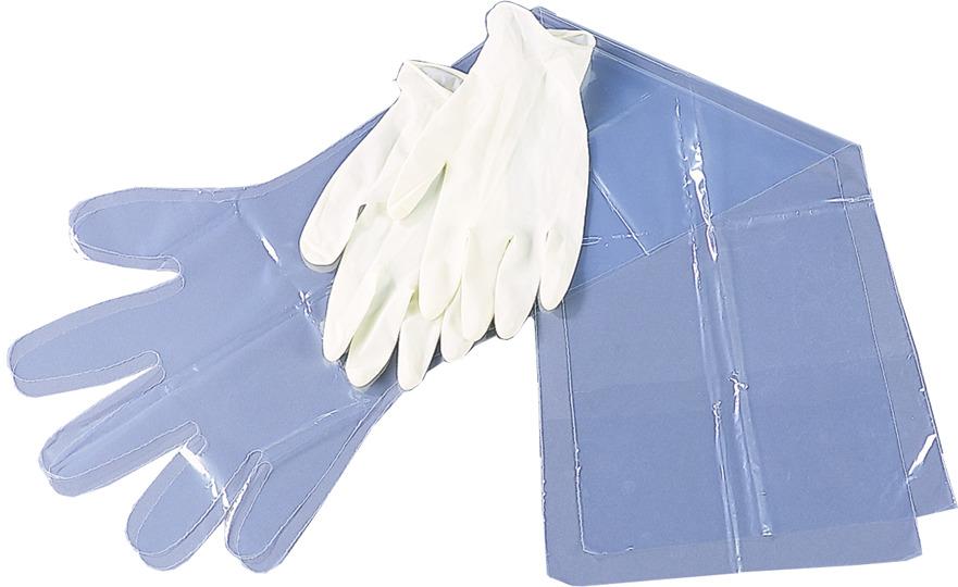 Allen 51 Field Dressing Gloves, 1Pr Each Latex Surgical and Shoulder