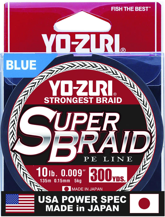 Yo-Zuri YZ SB 10 lb BL 300YD SuperBraid Fishing Line 10 lb Test 300 Yards