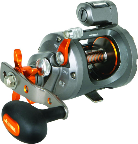 Okuma CW-303DLX Coldwater Line Counter Fishing Reel Left Hand 2BB + 1RB 4.2:1