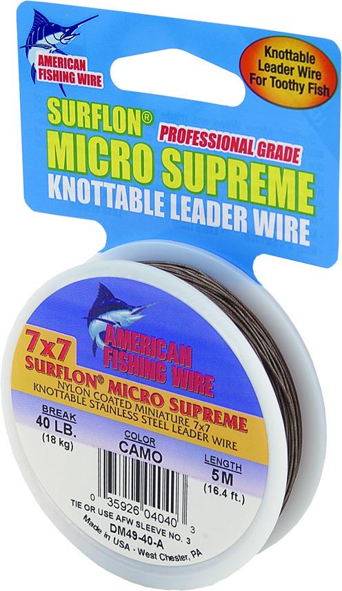 AFW DM49-40-A SurflonMicroSupreme Nylon Coated 7x7 Stainless Leader