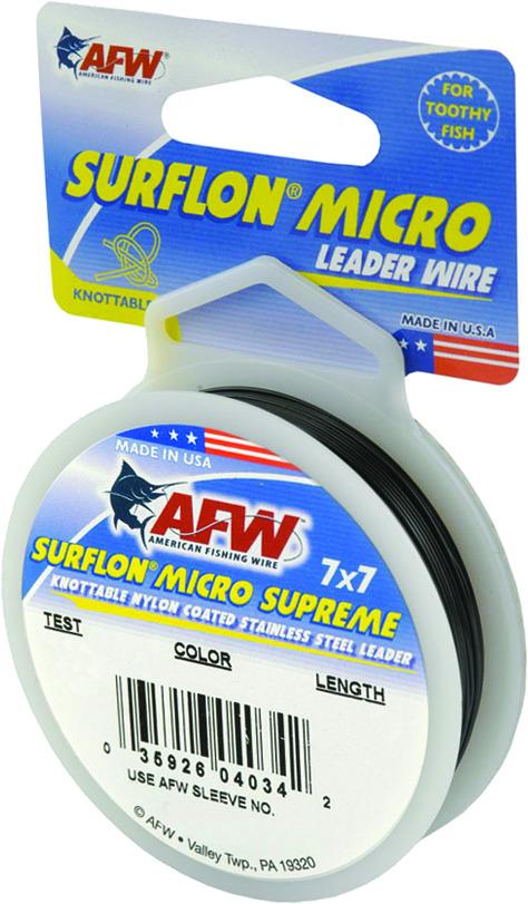 AFW CM49-90B-A SurflonMicroSupreme Nylon Coated 7x7 Stainless Leader