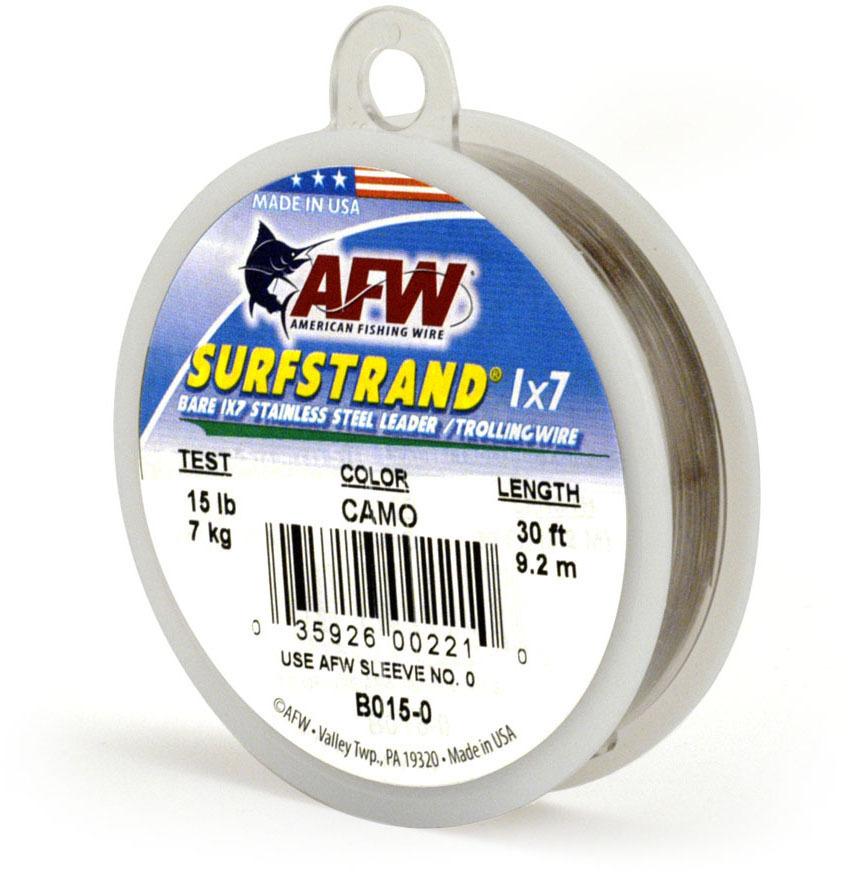 AFW B090-0 Surfstrand Bare 1x7 Stainless Steel Leader Wire 90 lb