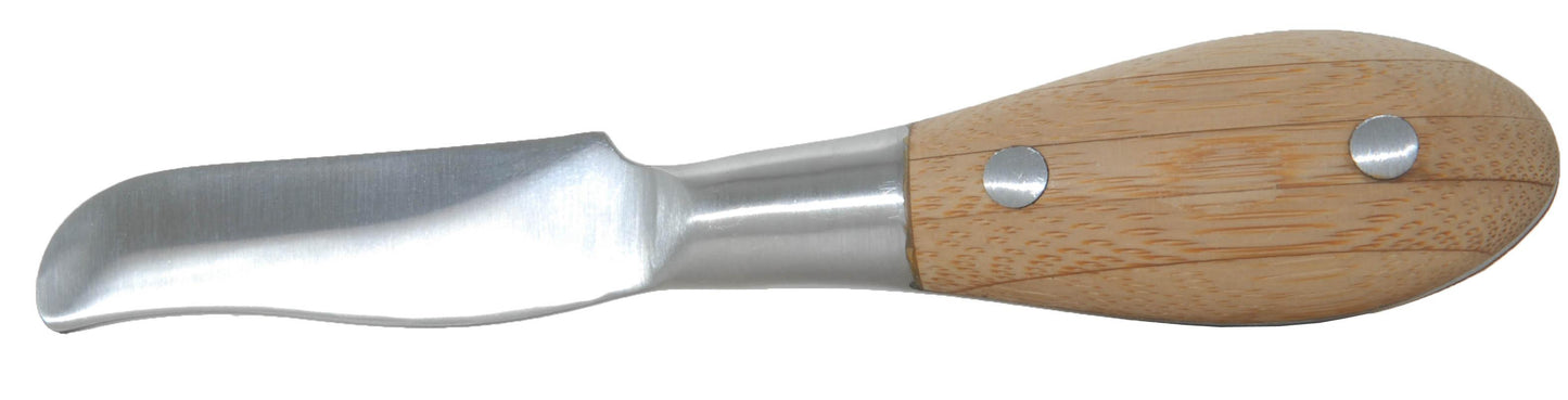 Marine Sports 2640 Clam Knife 6" Stainless Steel, 2.5" Blade, Bamboo
