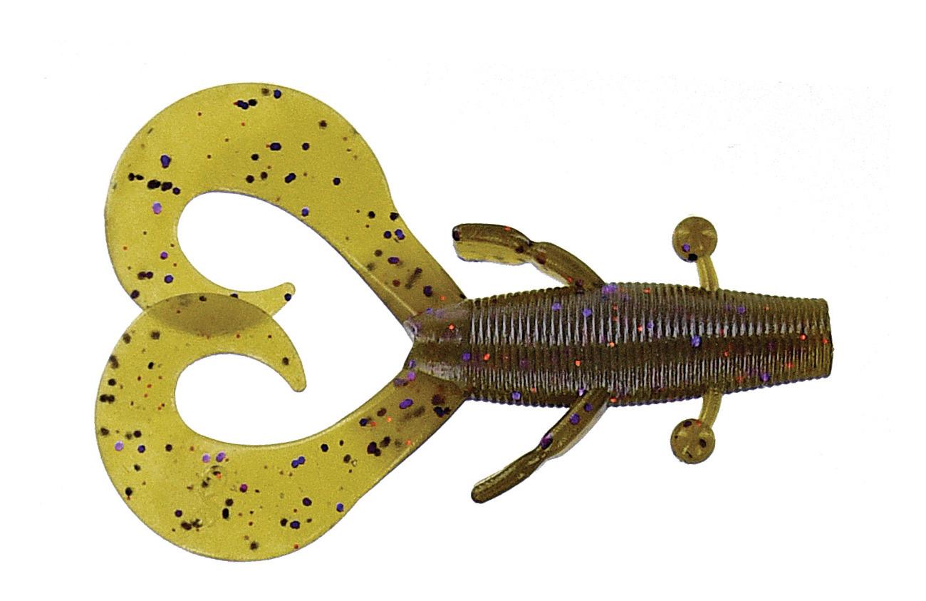 Yamamoto 136-07-330 Cowboy Creature Bait 4" 7pk Green Pumpkin