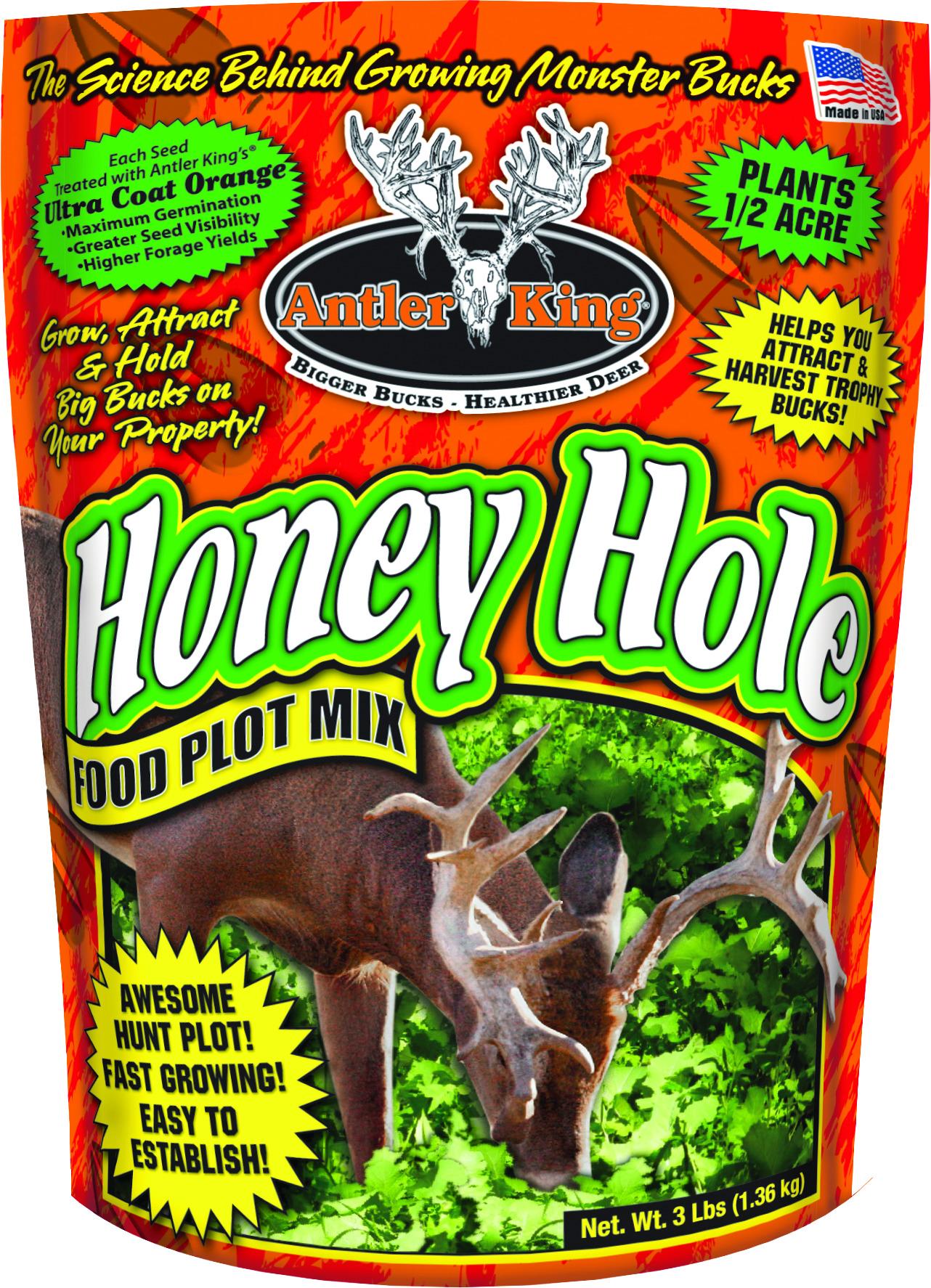 Antler King 3HH Honey Hole Food Plot Mix- 3lb bag covers 1/2 acre