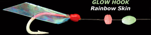 Ahi SB-202GH Sabiki Glow Hook Rainbow Skin  Sz10,ML-15,BL-10