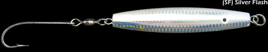 Ahi DJS-2-SF Assault Diamond Jig Single Hook 2 oz Silver Flash