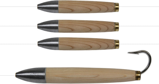 Ahi CP-604-N 6" + 4" Daisy Chain Cedar Plug - Natural 100 lb