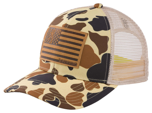Browning 308616121 Browning Company American Flag Hat Vtan Color Snap