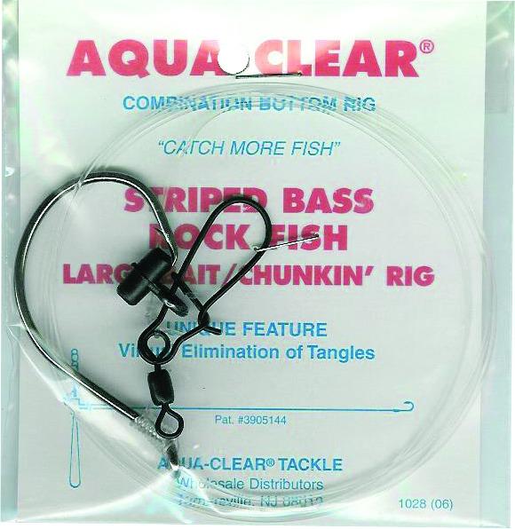 Aqua Clear ST-10CFF Striped Bass Fish Finder Rig 10/0 Circle Hook