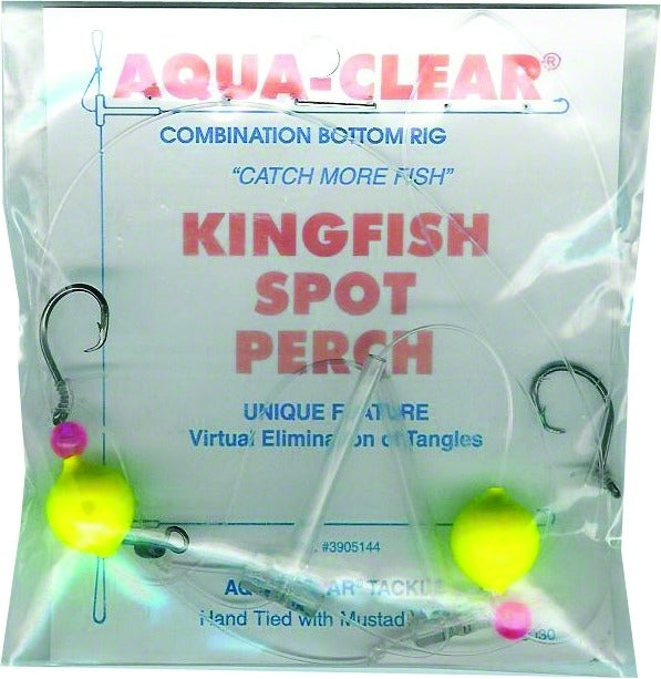 Aqua Clear KF-4 Spot-Kingfish-Perch Size 4 Black Nic Cir Hks Red Bead And Chartreuse