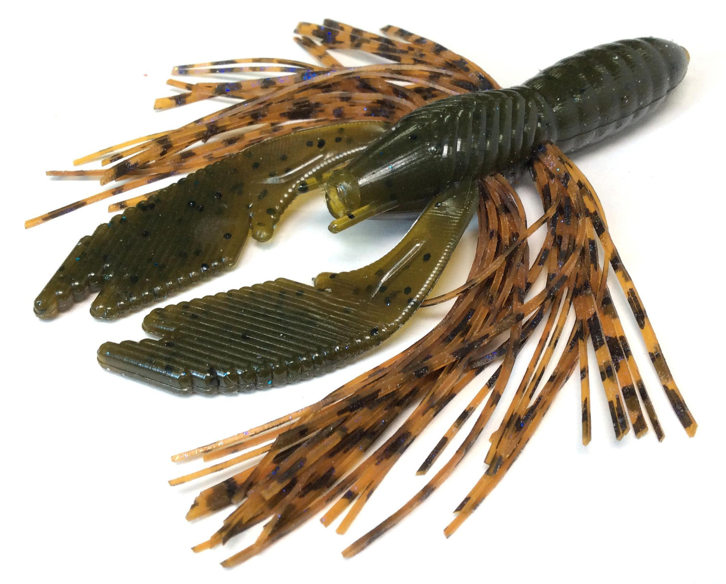 Tightlines UV GN-WHYR-CR Hy-Brid Craw 4" Green Pumpkin with Craw