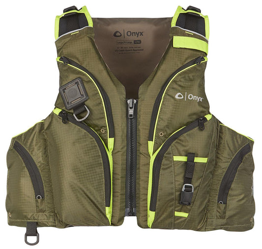 Onyx 120600-400-050-20 Pike Paddle Sports Life Jacket-Green L/XL