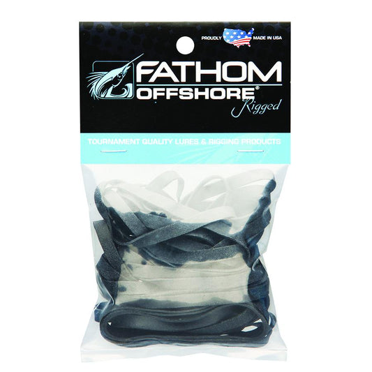 Fathom RB-64 Fathom Offshore RB-64 Rubber Bands #64 1/10 lb Bag Black