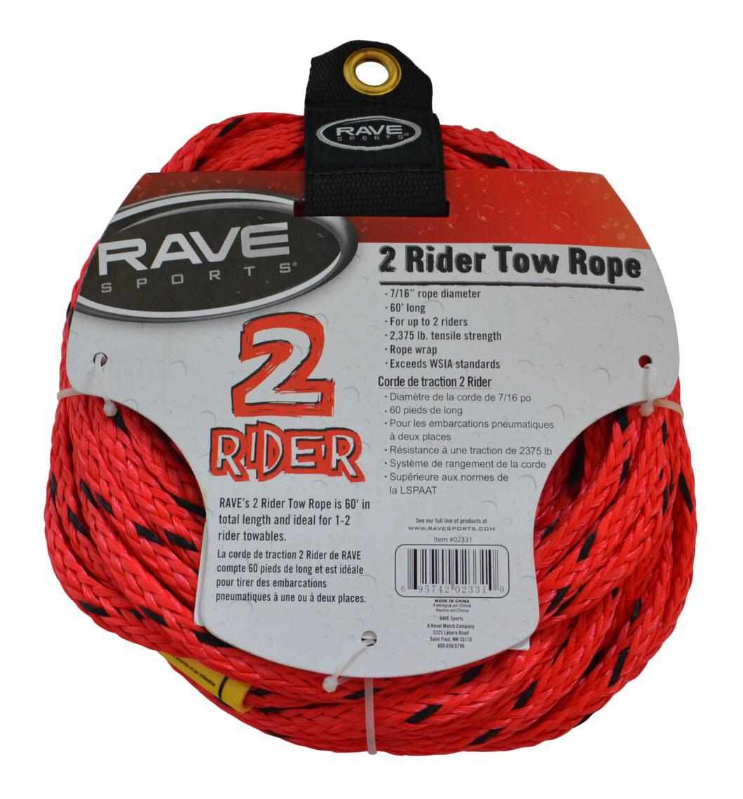 Rave Sports 02331 1-Section 2-Rider Tow Rope