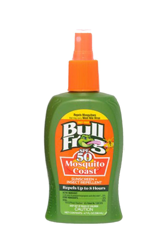 Bullfrog 21106 Mosquito Coast SPF50 Pump Spray Broad Spectrum 4.7oz